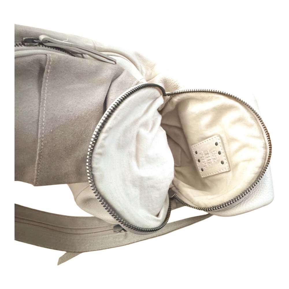 FREE PEOPLE We The Free Leather  Soho Convertible Sling Bag Beige - Picture 5 of 11